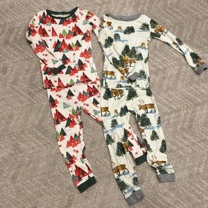 Set of 2 Burt’s Bees Baby Winter Pajamas
